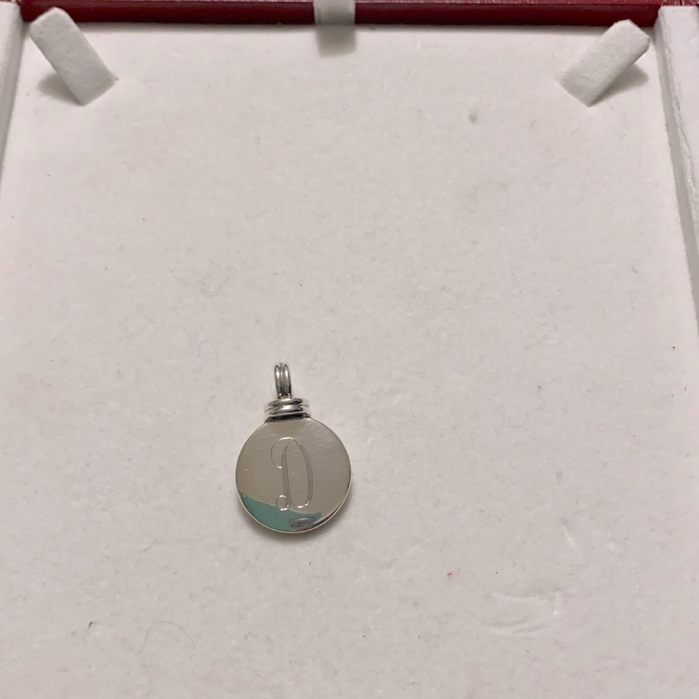 Sterling Silver letter “D” charm